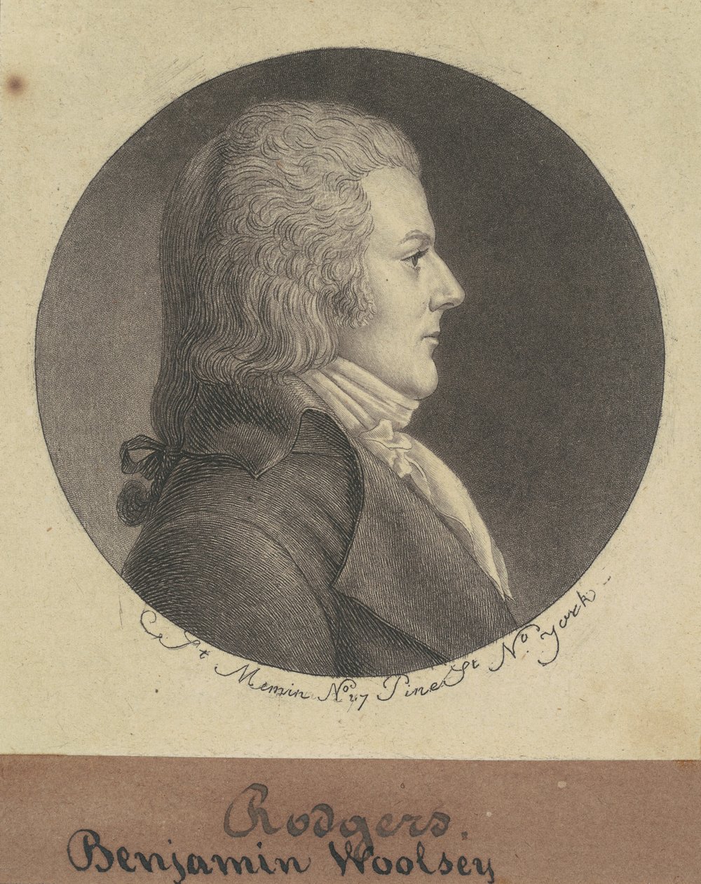 Benjamin Woolsey Rogers by Charles B. J. Févret de Saint Mémin