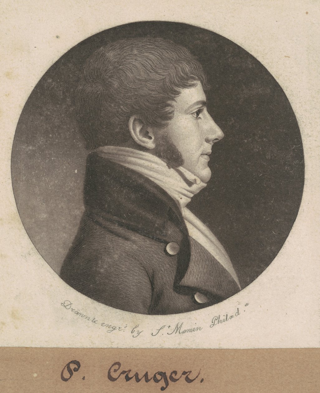 Bertram Peter Cruger by Charles B. J. Févret de Saint Mémin
