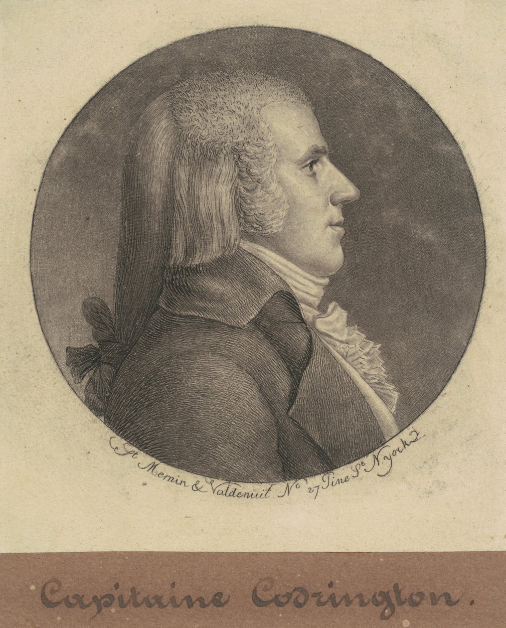 Kaptan Codrington by Charles B. J. Févret de Saint Mémin