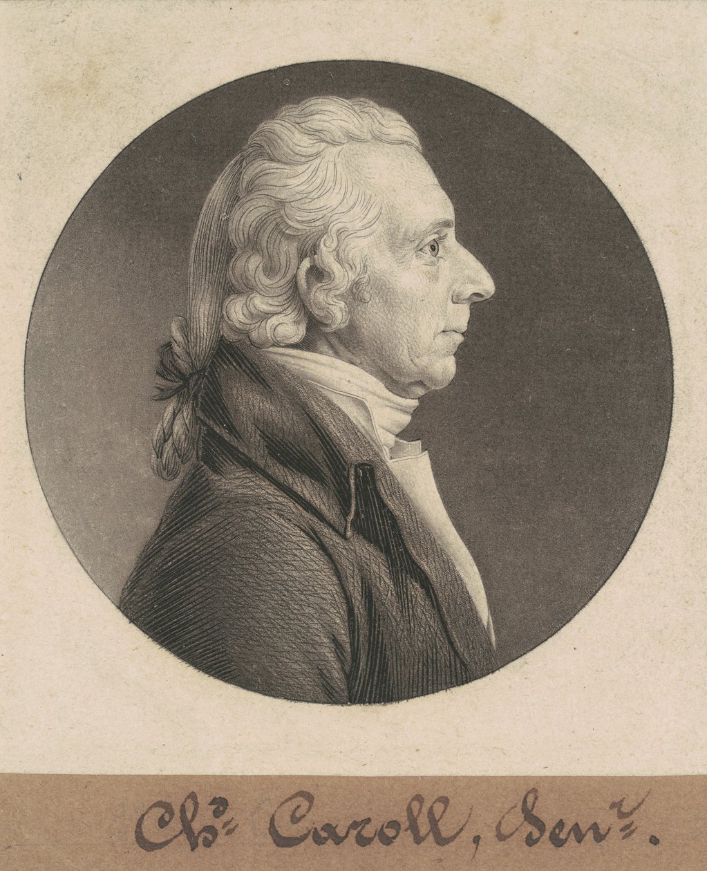 Charles Carroll by Charles B. J. Févret de Saint Mémin