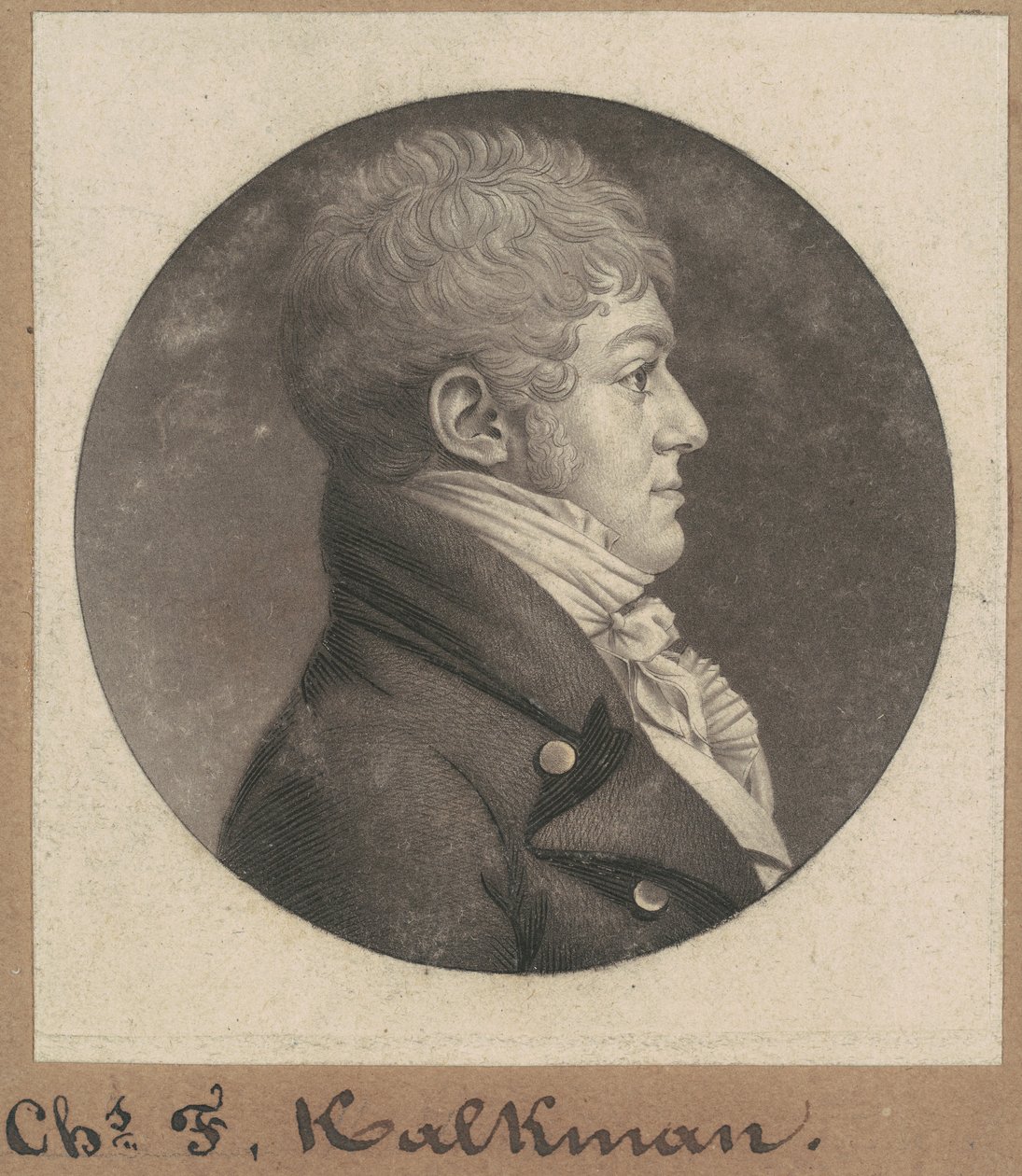 Charles F. Kalkman by Charles B. J. Févret de Saint Mémin