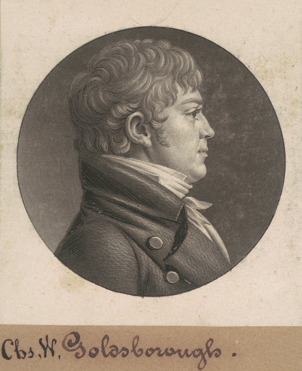 Charles W. Goldsborough by Charles B. J. Févret de Saint Mémin
