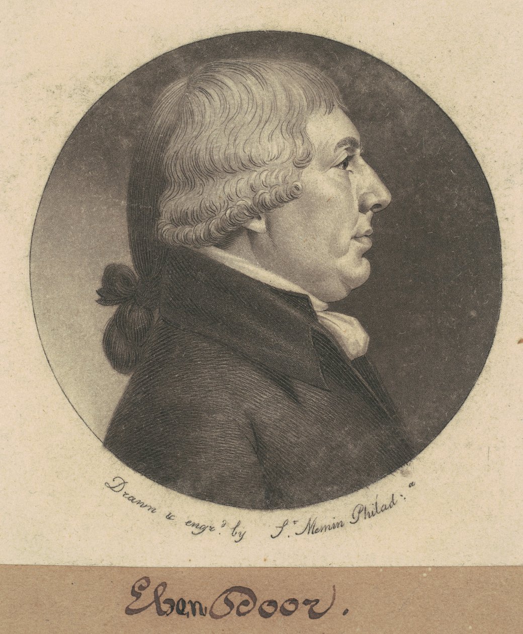 Ebenezer Dorr by Charles B. J. Févret de Saint Mémin