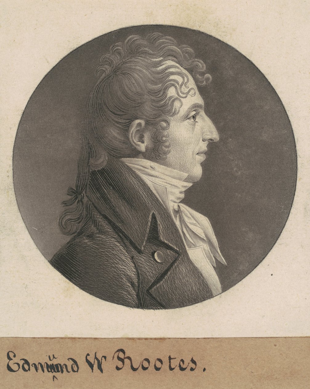 Edmund Wilcox Kökleri by Charles B. J. Févret de Saint Mémin