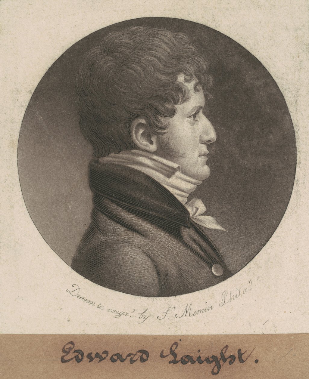 edward laight by Charles B. J. Févret de Saint Mémin