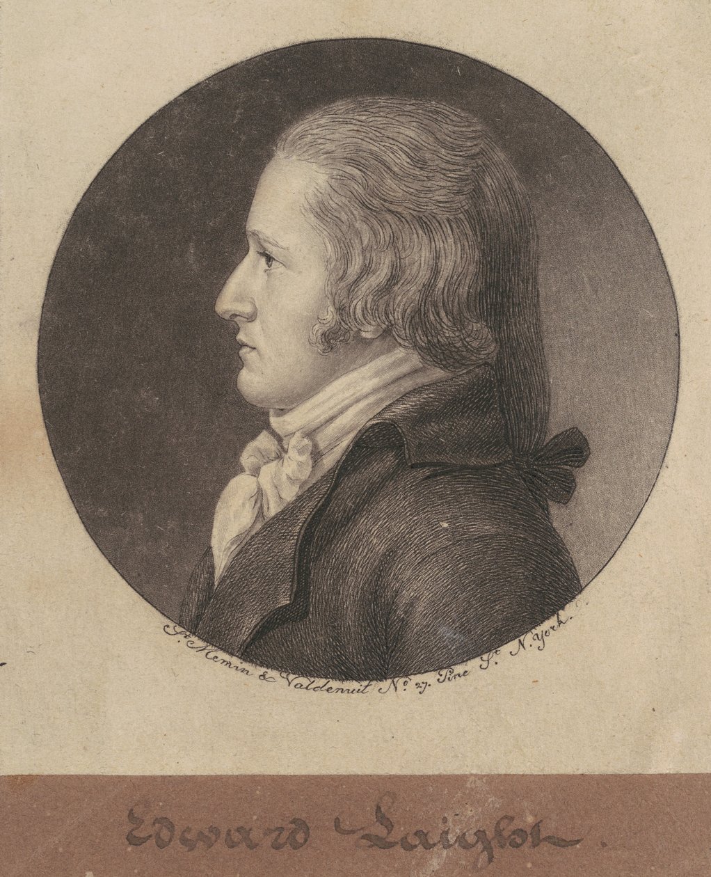 edward william laight by Charles B. J. Févret de Saint Mémin