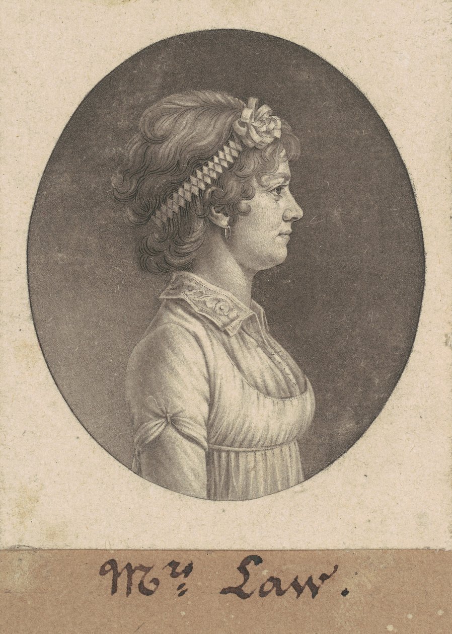 Elizabeth Parke Custis Yasası by Charles B. J. Févret de Saint Mémin