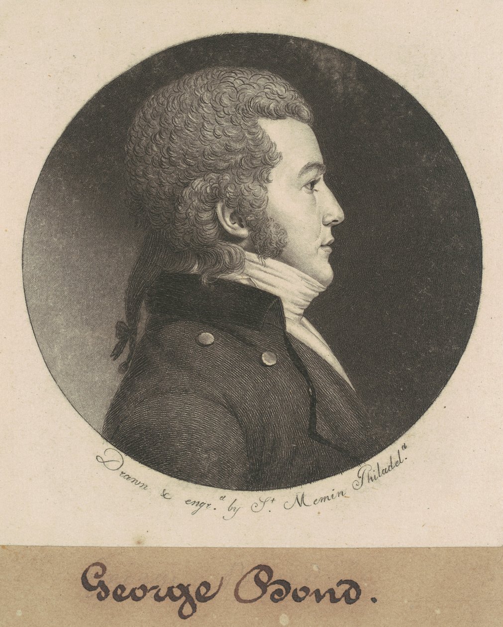 George Bond by Charles B. J. Févret de Saint Mémin