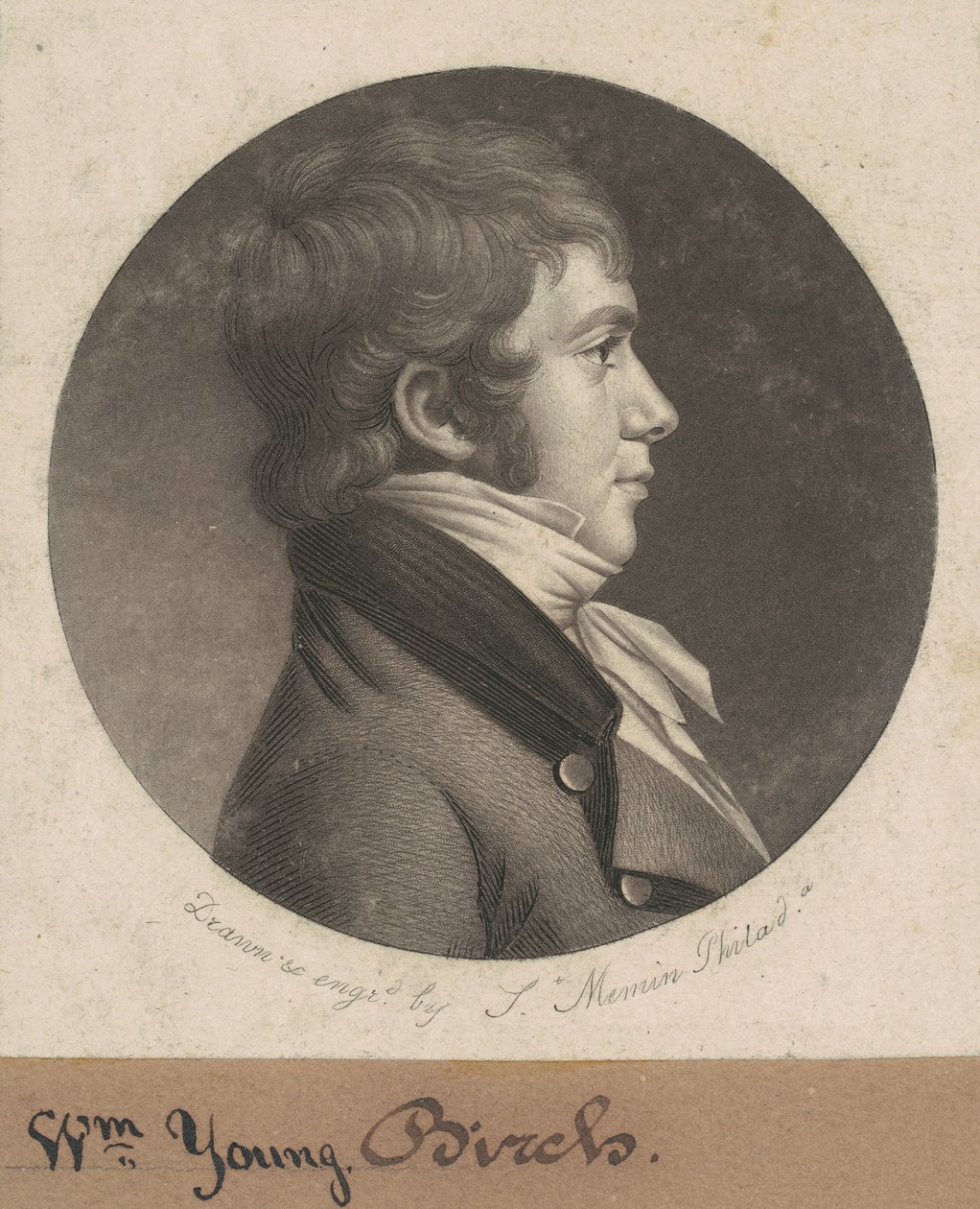 George Biber by Charles B. J. Févret de Saint Mémin