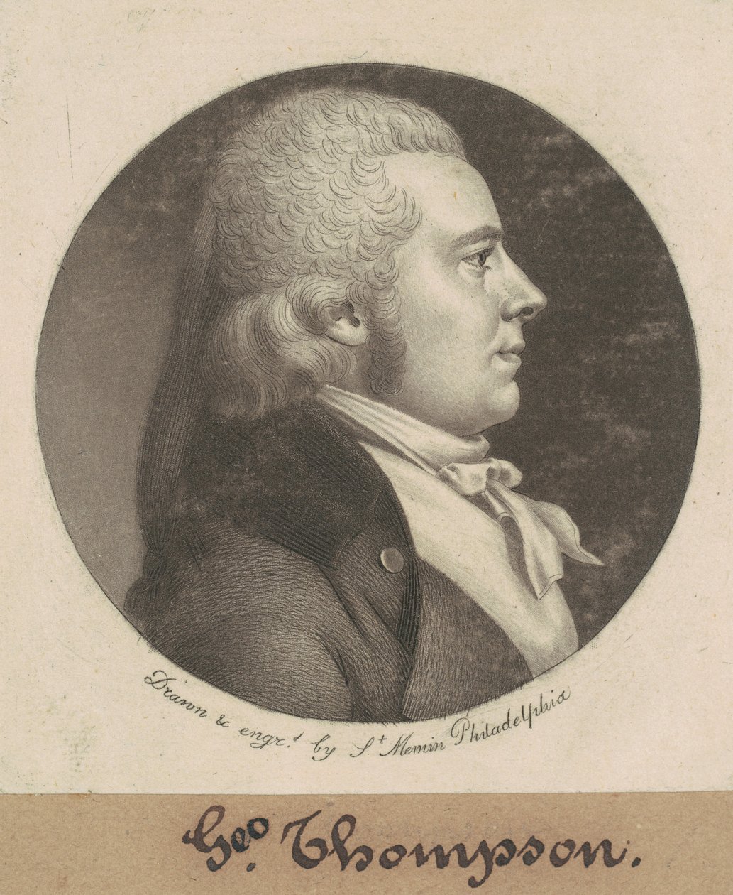 George Thompson by Charles B. J. Févret de Saint Mémin