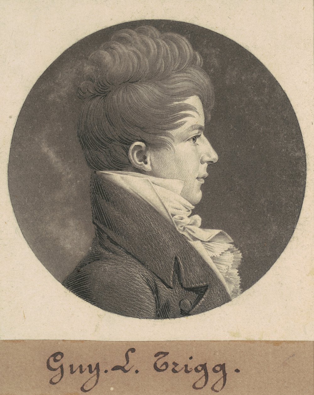 Guy L. Trigg by Charles B. J. Févret de Saint Mémin