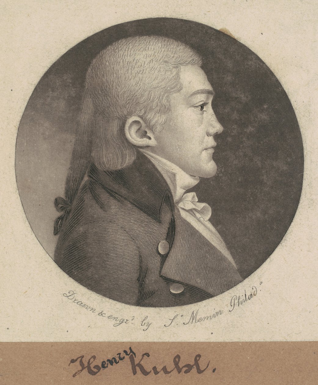 Henry Kuhl by Charles B. J. Févret de Saint Mémin