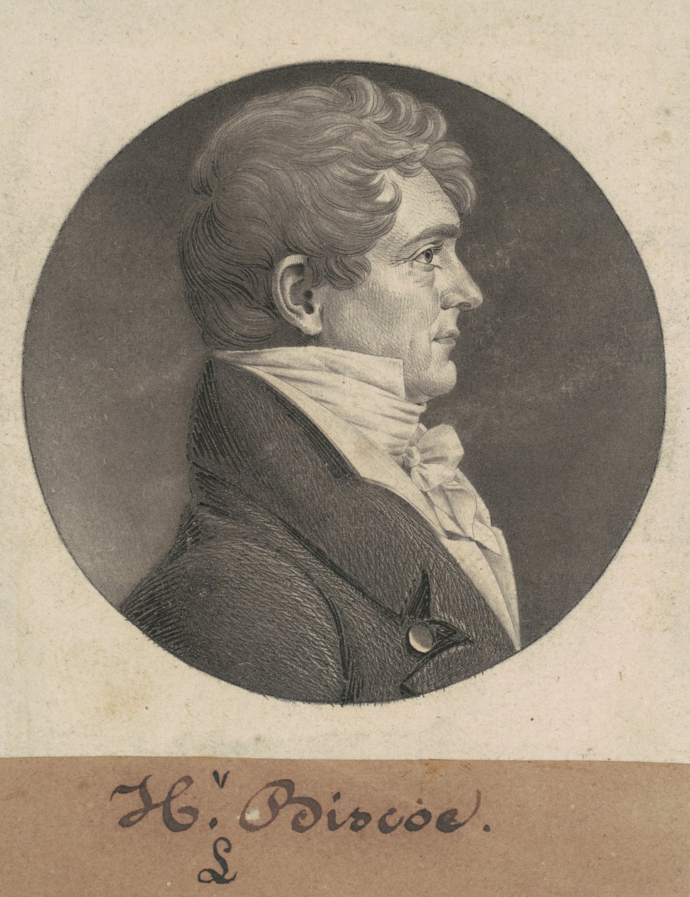 Henry Lawson Bisküvi by Charles B. J. Févret de Saint Mémin