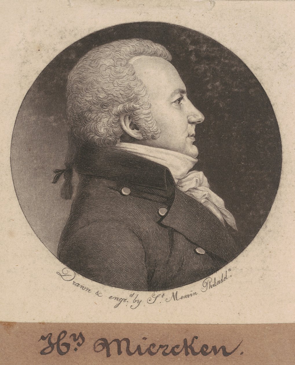 Henry Miercken by Charles B. J. Févret de Saint Mémin