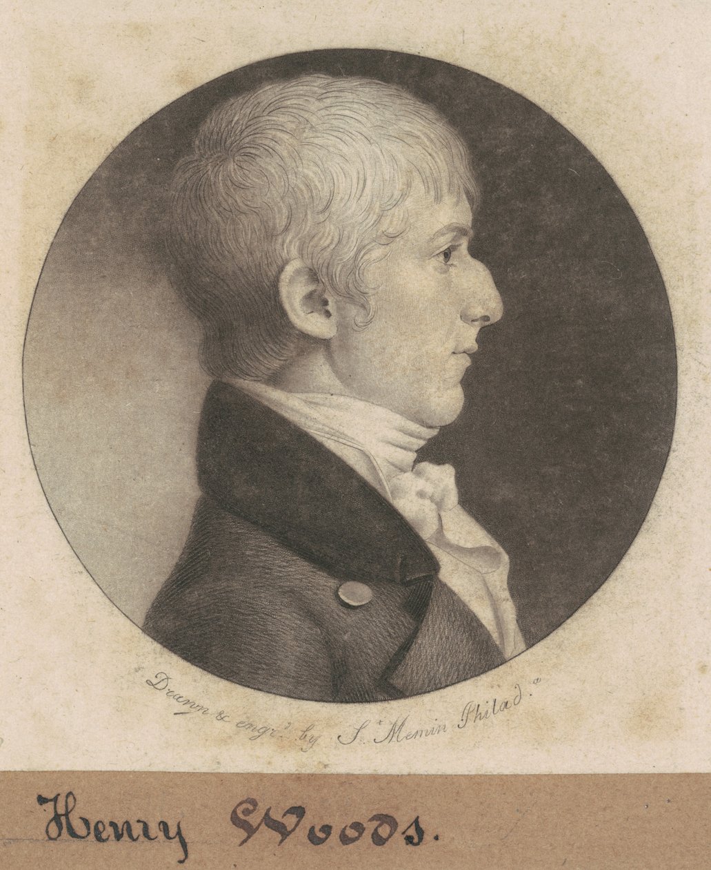 Henry Woods by Charles B. J. Févret de Saint Mémin