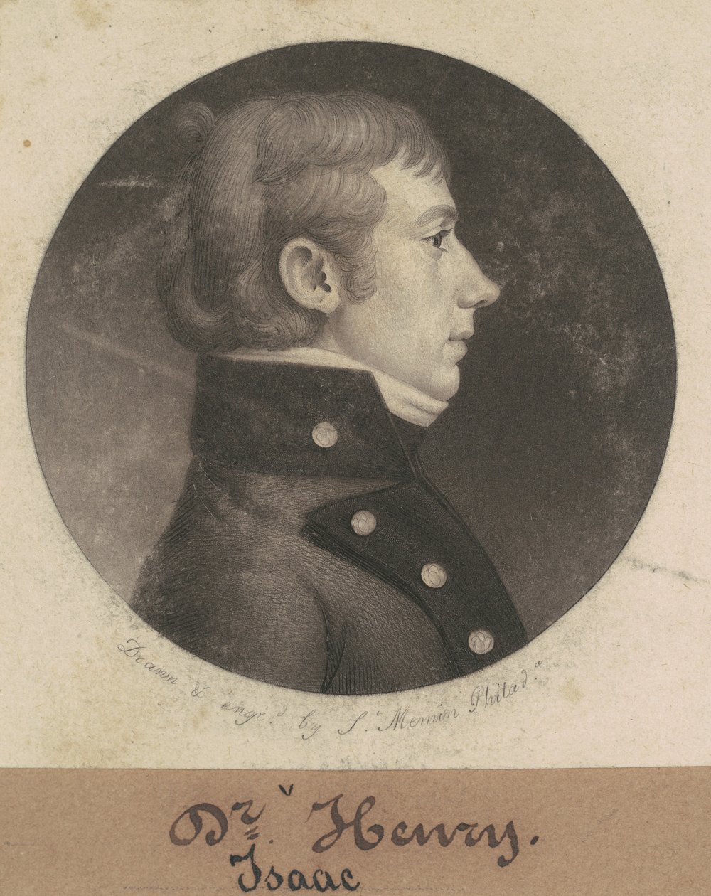 isaac henry by Charles B. J. Févret de Saint Mémin