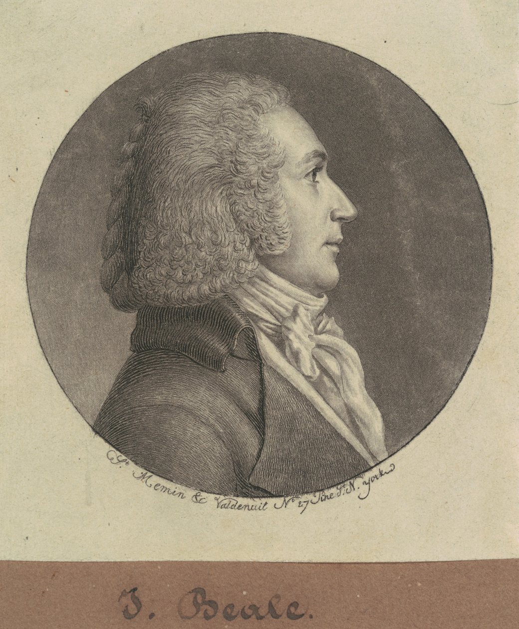 J. Beale by Charles B. J. Févret de Saint Mémin