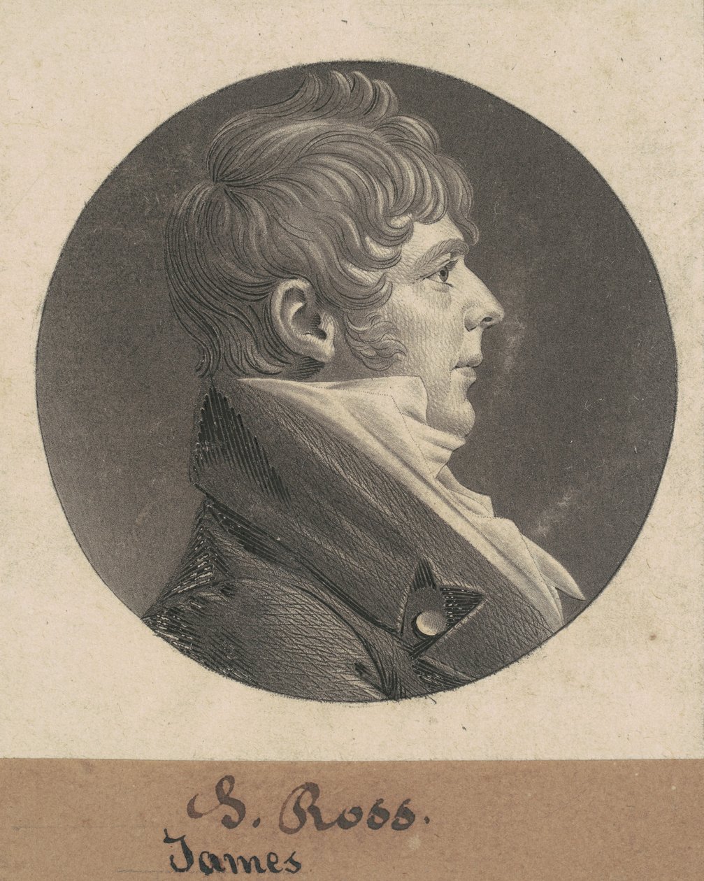 J. Ross by Charles B. J. Févret de Saint Mémin