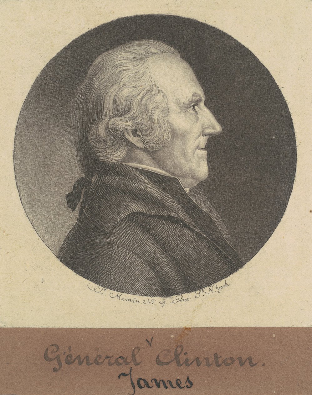 James Clinton by Charles B. J. Févret de Saint Mémin