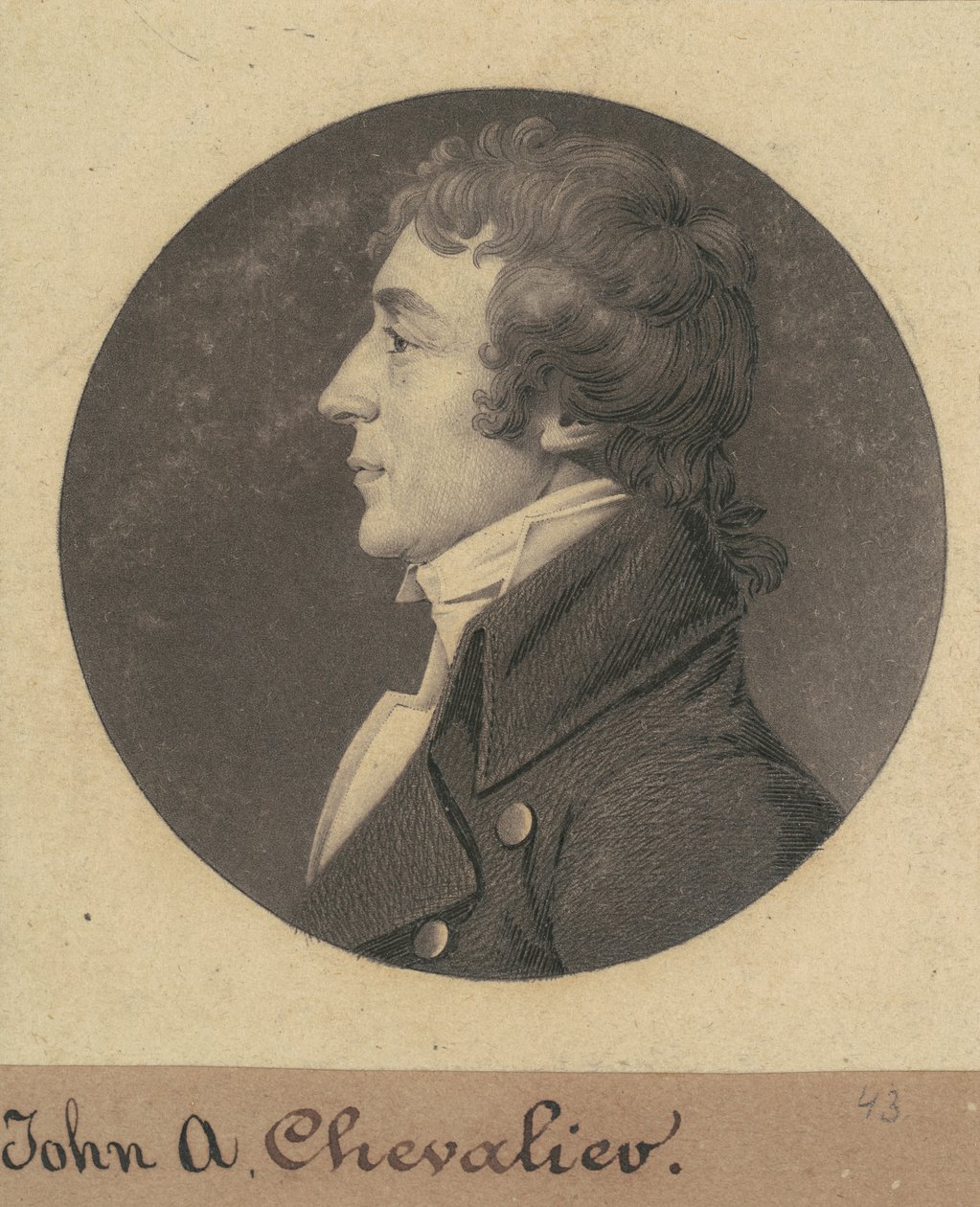 Jean Auguste Marie de Chevallie by Charles B. J. Févret de Saint Mémin