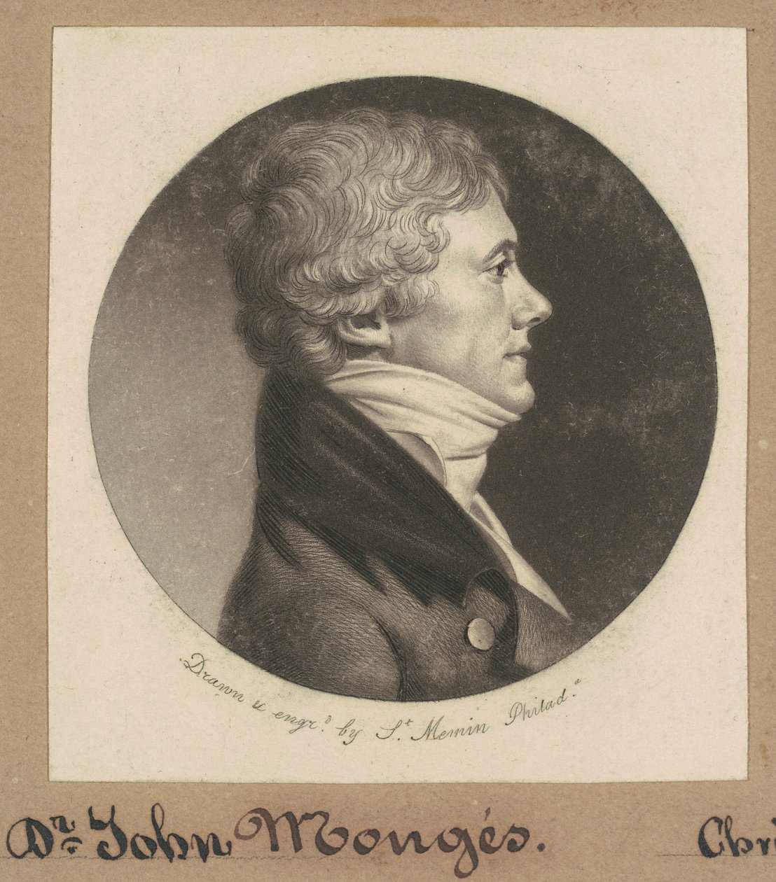 John Armentaire Monges by Charles B. J. Févret de Saint Mémin