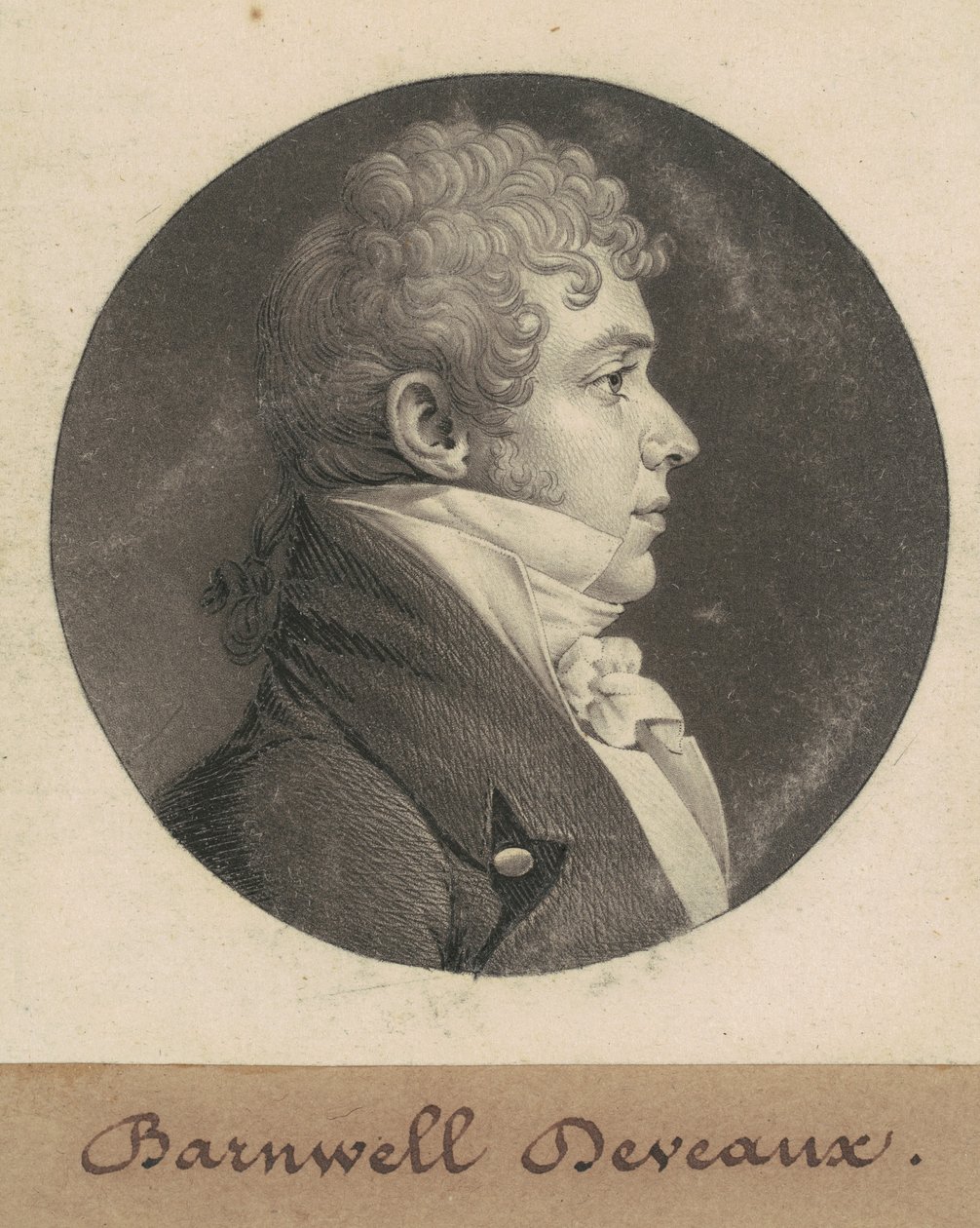 John Barnwell Deveaux by Charles B. J. Févret de Saint Mémin