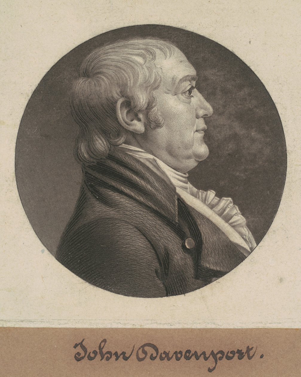 John Davenport by Charles B. J. Févret de Saint Mémin