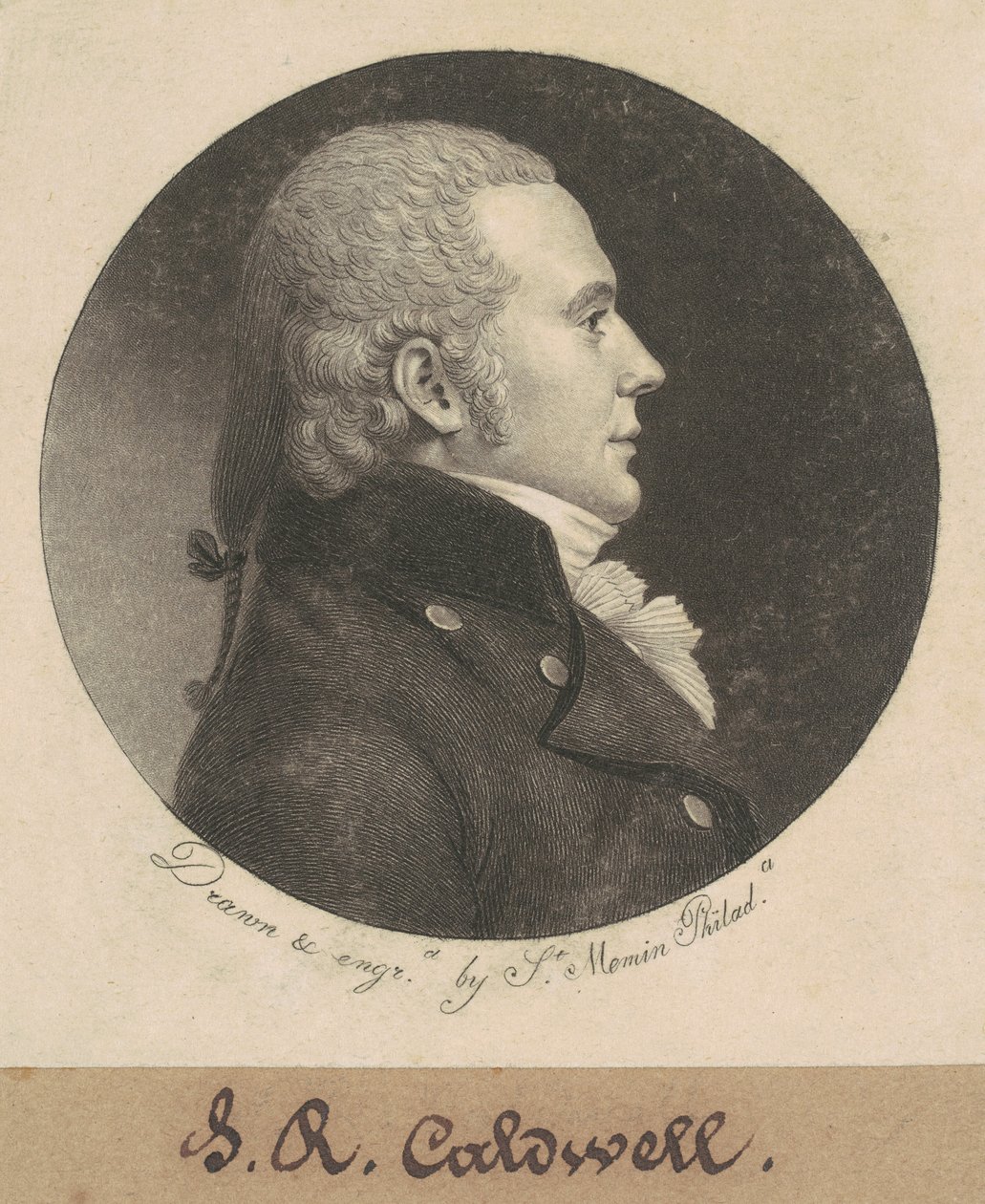 John Edwards Caldwell by Charles B. J. Févret de Saint Mémin