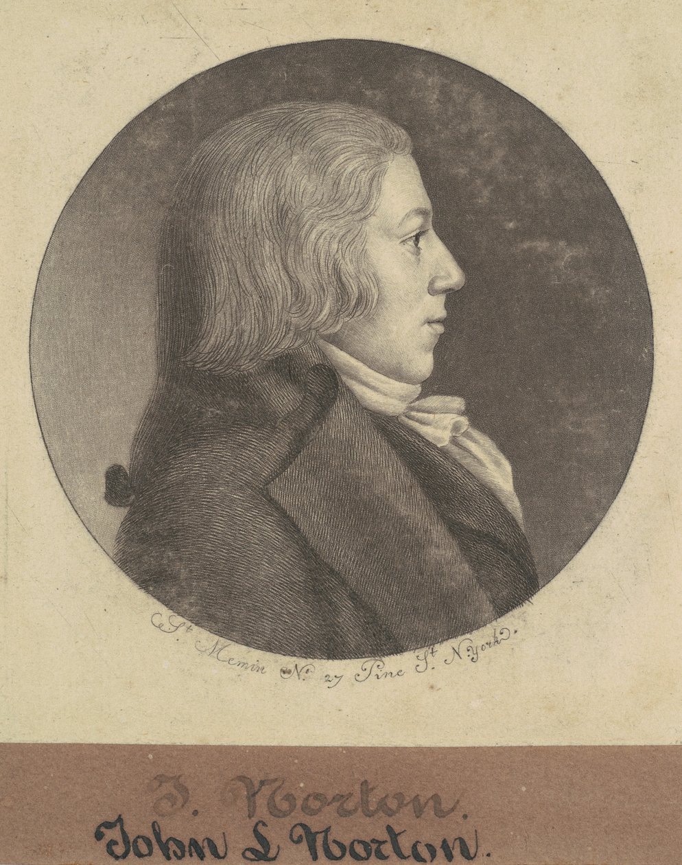 John Sızıntı Norton by Charles B. J. Févret de Saint Mémin