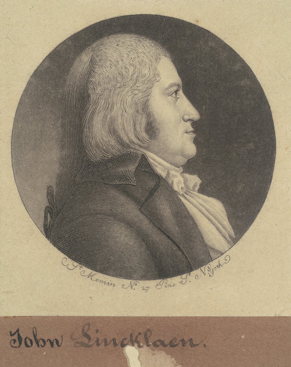 John Lincklaen by Charles B. J. Févret de Saint Mémin