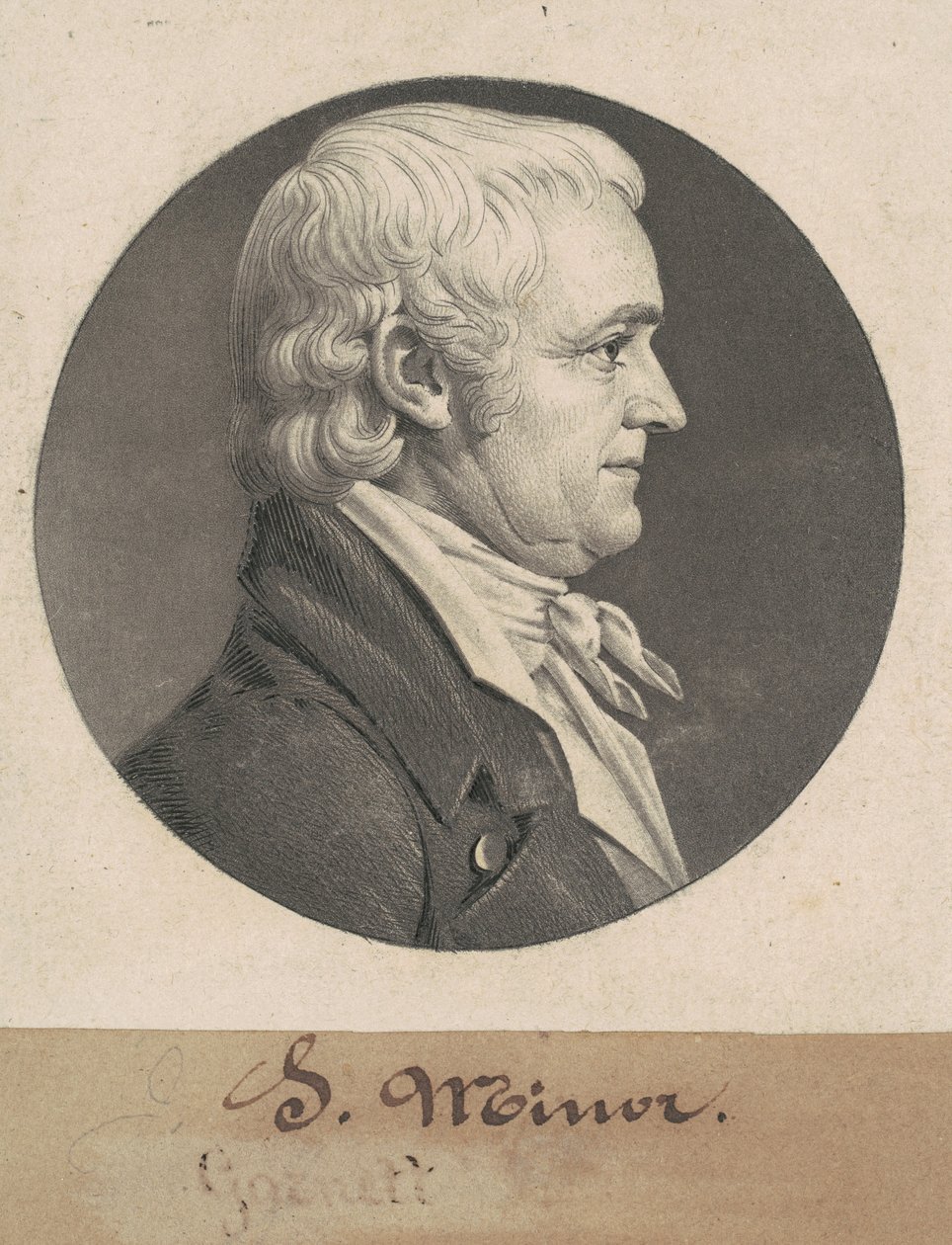 John Minör III by Charles B. J. Févret de Saint Mémin