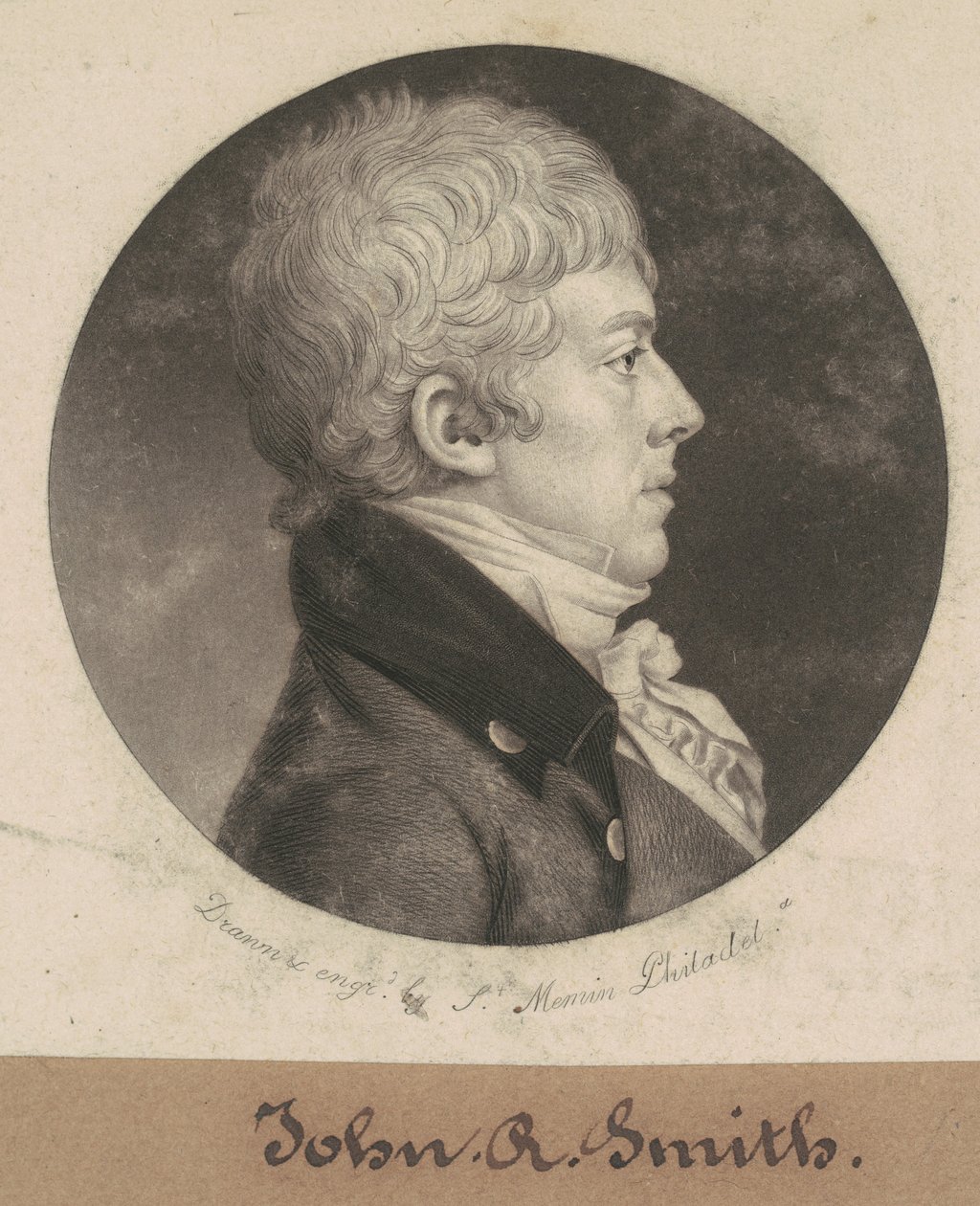 John R.Smith by Charles B. J. Févret de Saint Mémin