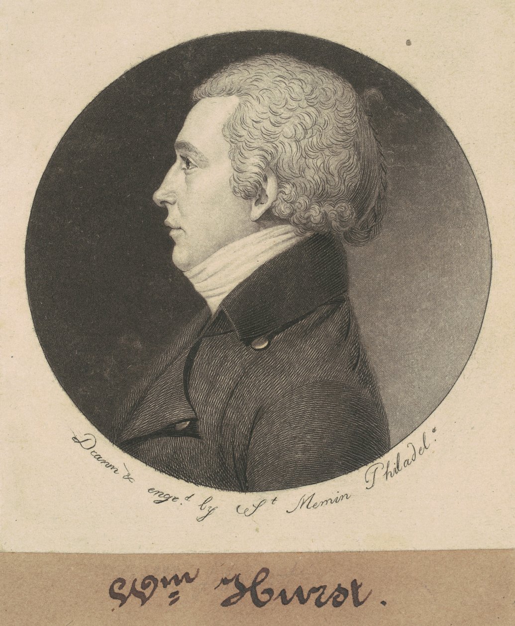 Jonathan Harvey Hurst by Charles B. J. Févret de Saint Mémin