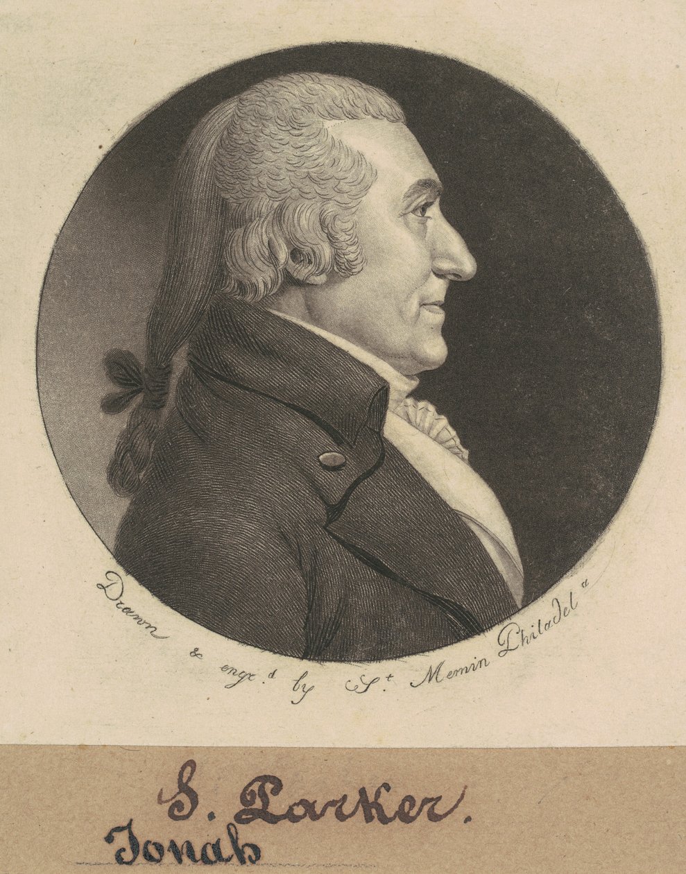 Josiah Parker by Charles B. J. Févret de Saint Mémin