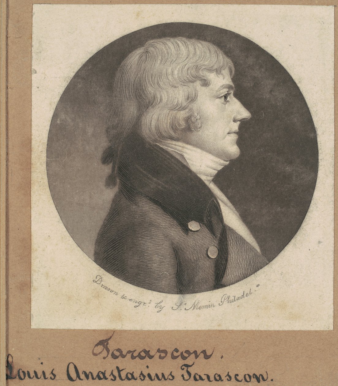 Louis Anastasius Tarascon by Charles B. J. Févret de Saint Mémin