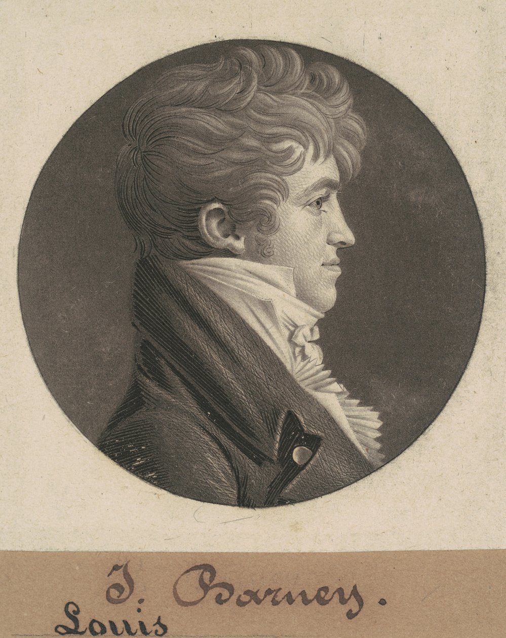 Louis Barney by Charles B. J. Févret de Saint Mémin