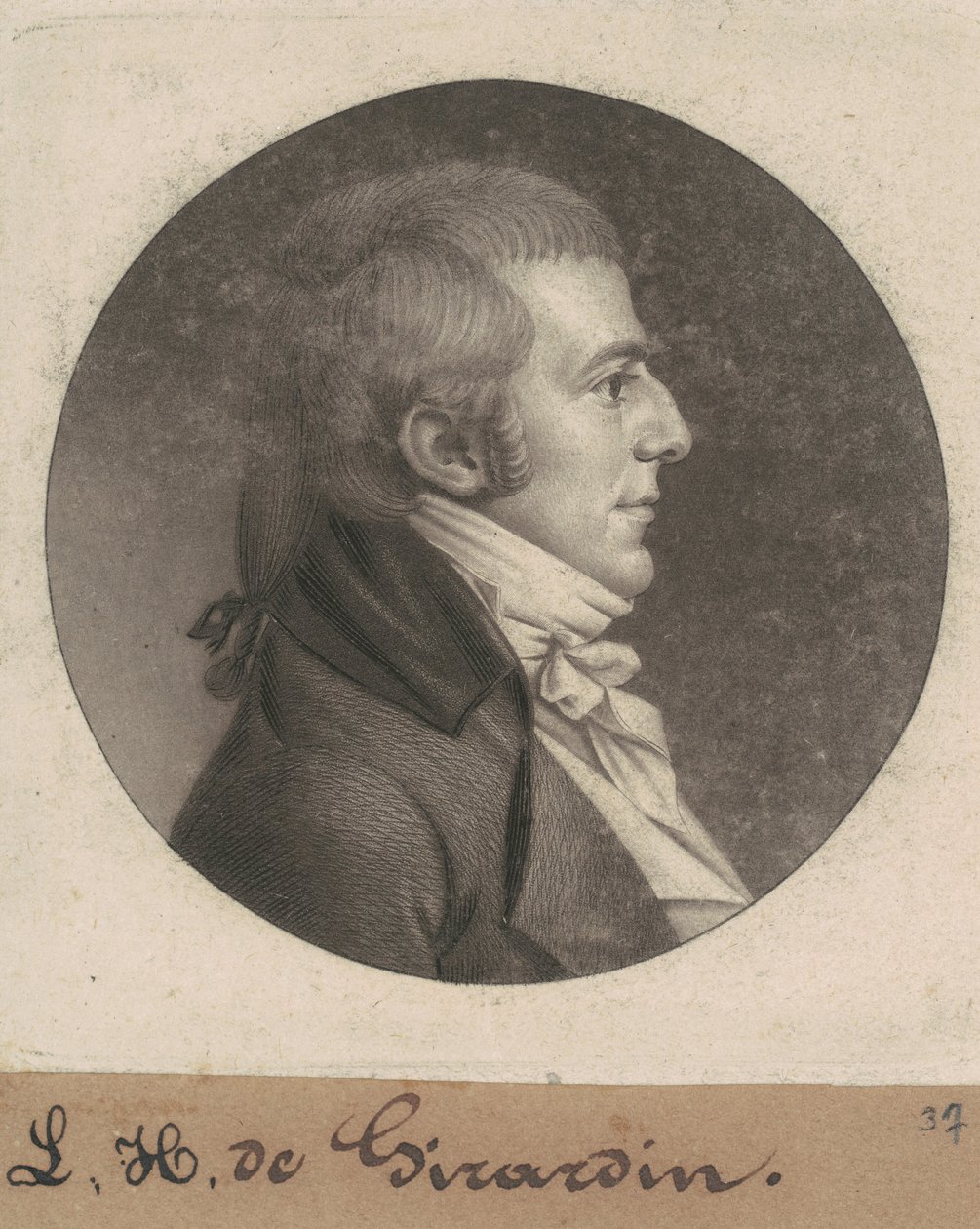 Louis Hue Girardin by Charles B. J. Févret de Saint Mémin