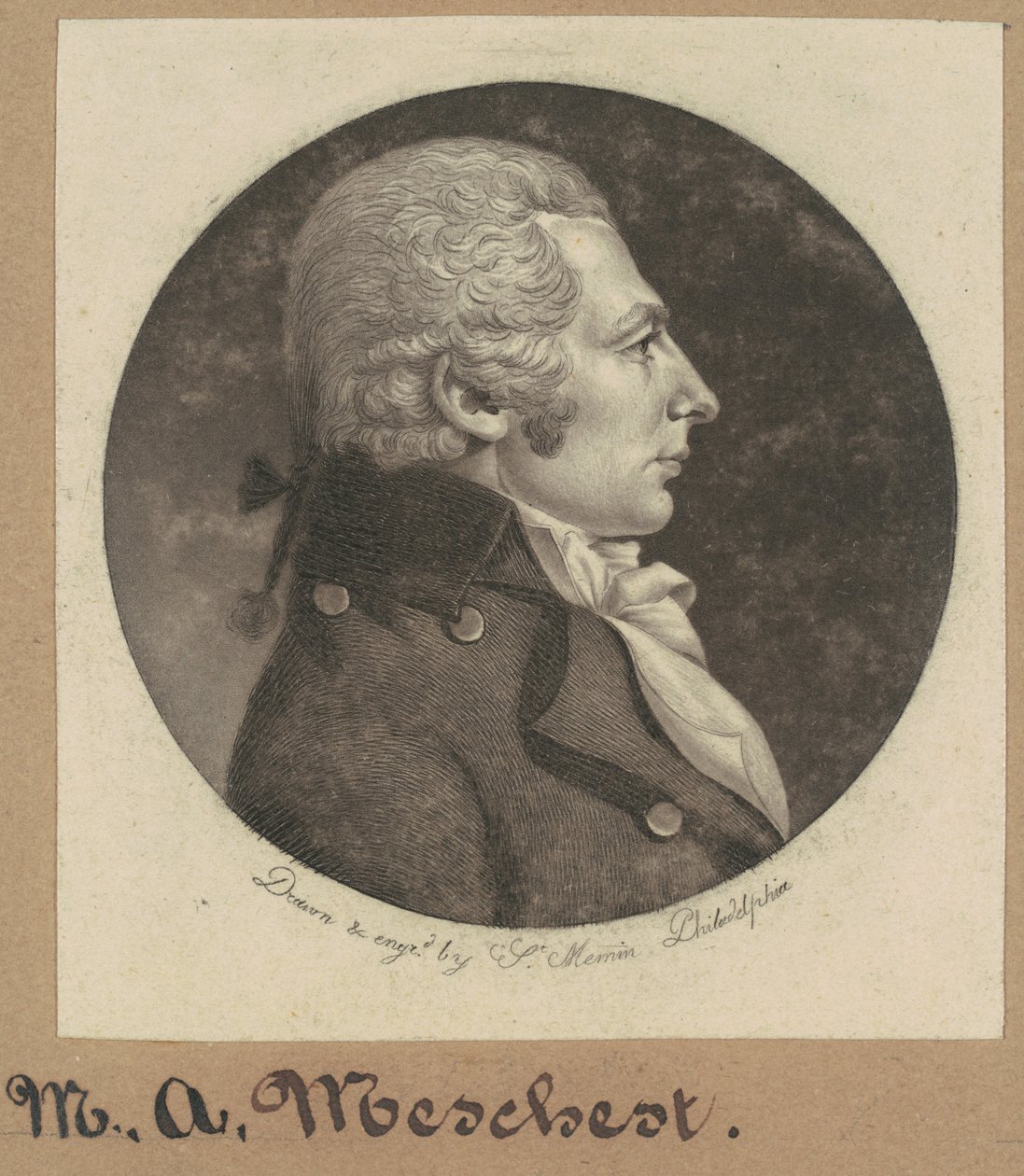 M.A. Meschert by Charles B. J. Févret de Saint Mémin