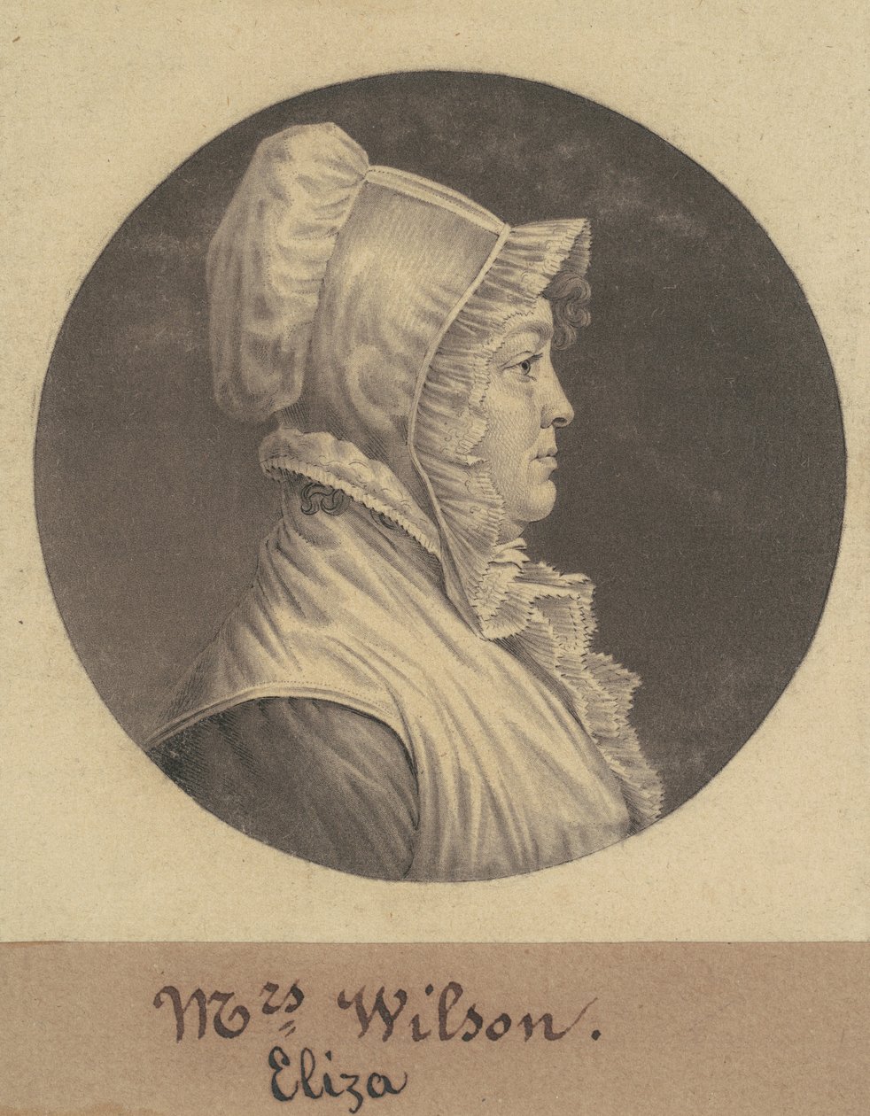 Mary Fleming Lewis by Charles B. J. Févret de Saint Mémin