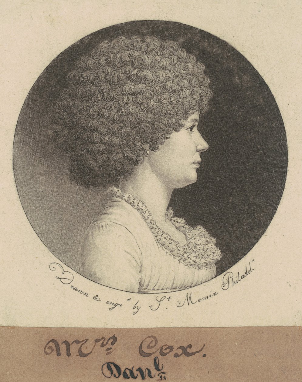 Bayan Cox by Charles B. J. Févret de Saint Mémin