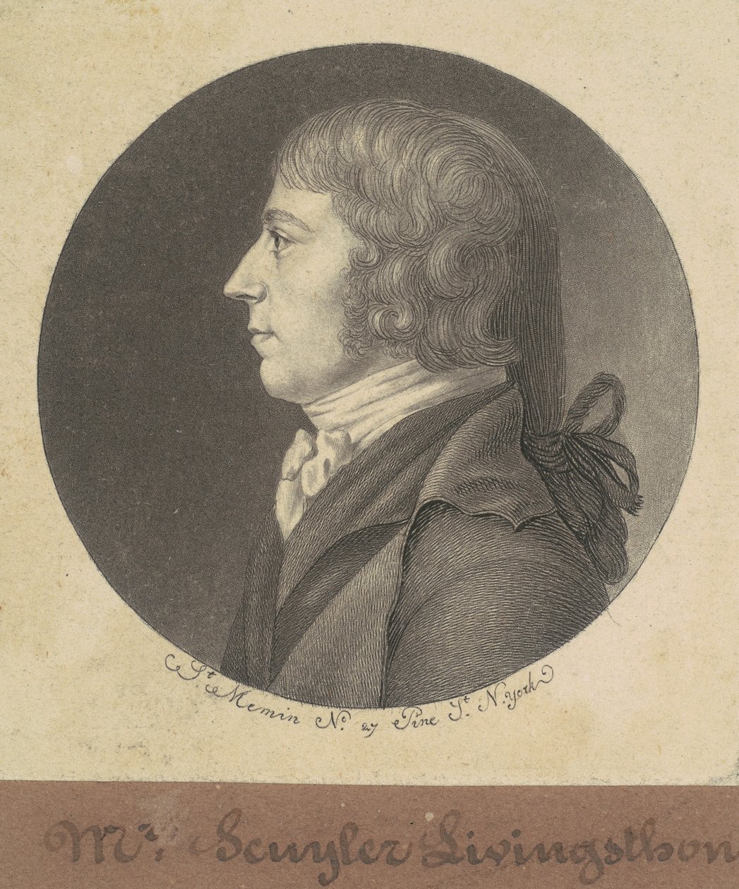Peter Schuyler Livingston by Charles B. J. Févret de Saint Mémin