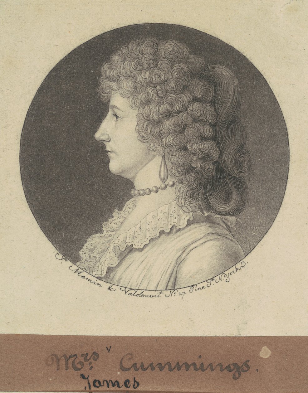 Phoebe Harrison Cuming by Charles B. J. Févret de Saint Mémin