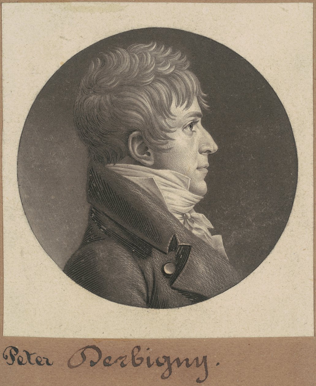 Pierre Auguste Charles Bourguignon Derbigny by Charles B. J. Févret de Saint Mémin