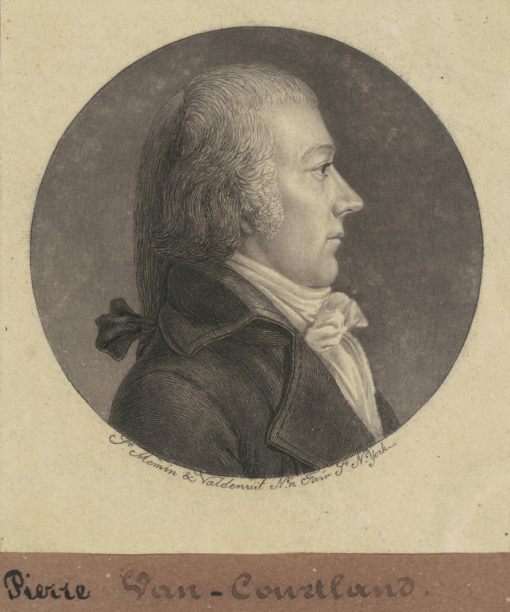 Pierre VanCortlandt, Jr. by Charles B. J. Févret de Saint Mémin