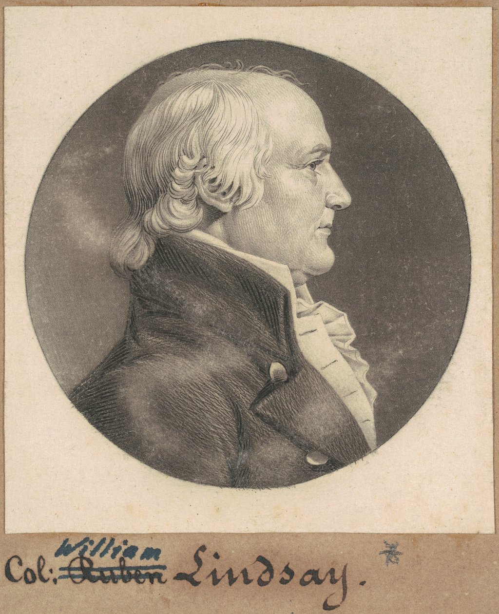 Ruben Lindsay by Charles B. J. Févret de Saint Mémin