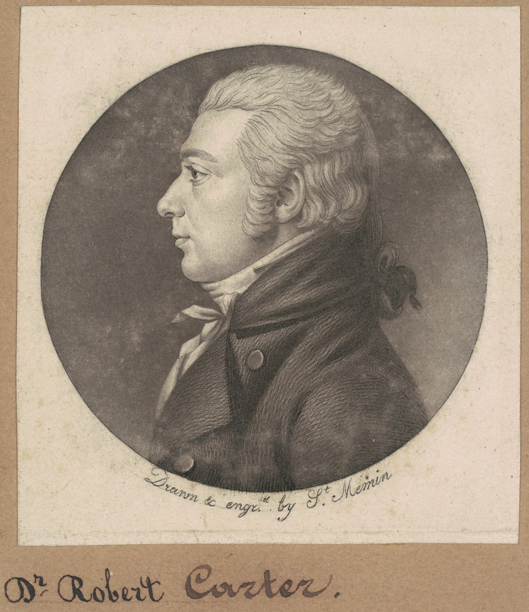 Robert Carter by Charles B. J. Févret de Saint Mémin