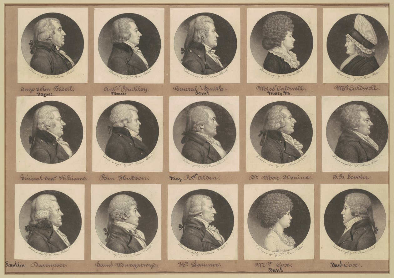 Saint-Mémin Portreler Koleksiyonu, Grup 10 by Charles B. J. Févret de Saint Mémin
