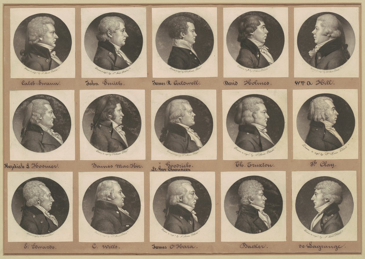 Saint-Mémin Portreler Koleksiyonu, Grup 13 by Charles B. J. Févret de Saint Mémin