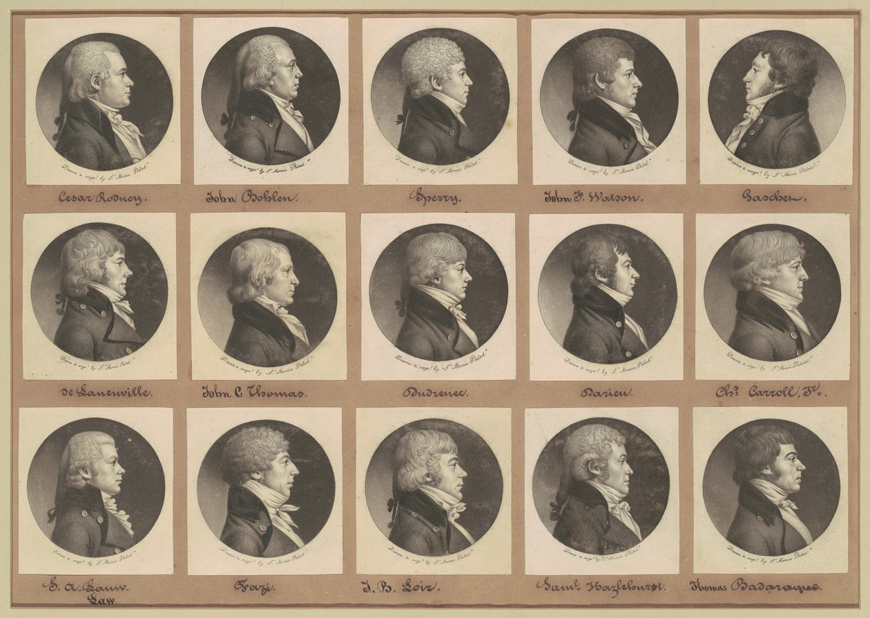 Saint-Mémin Portreler Koleksiyonu, Grup 14 by Charles B. J. Févret de Saint Mémin