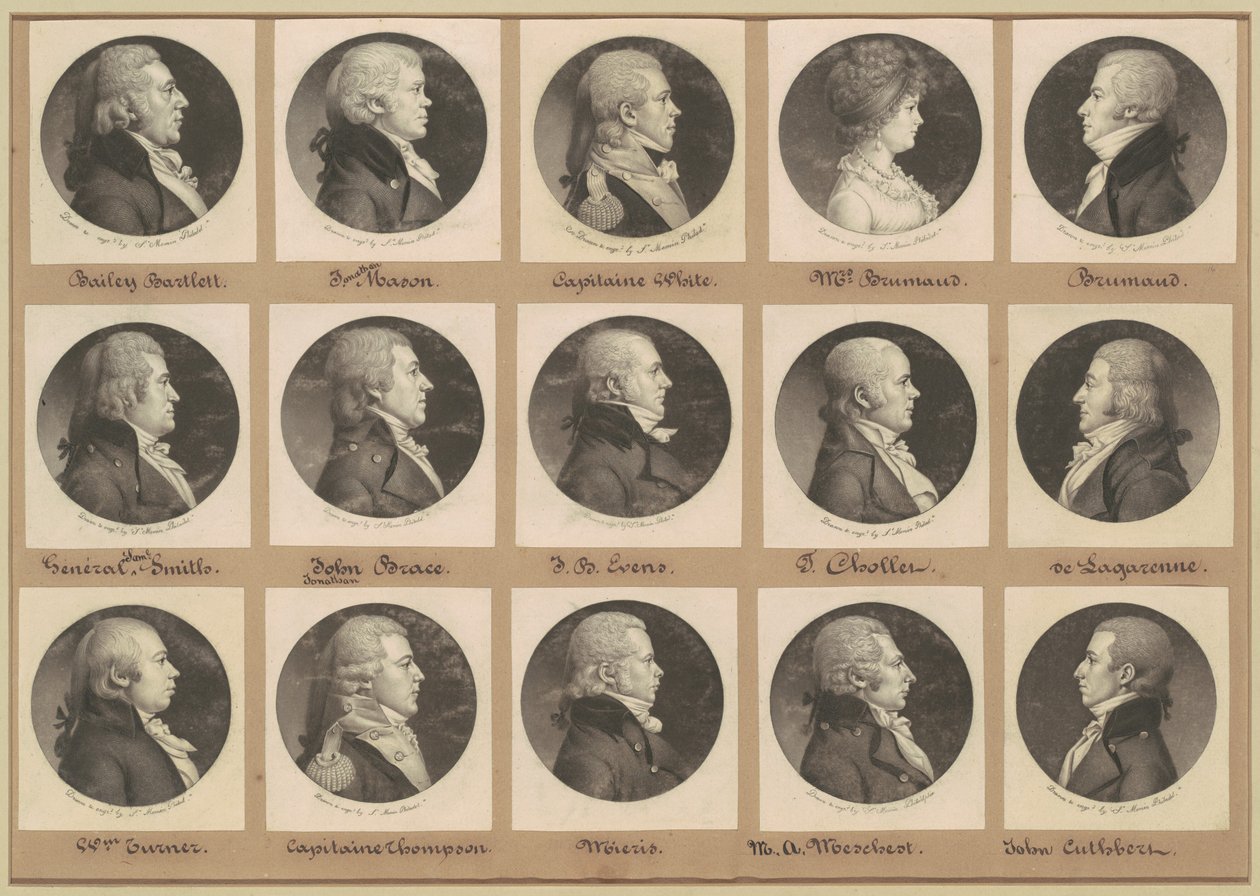 Saint-Mémin Portreler Koleksiyonu, Grup 16 by Charles B. J. Févret de Saint Mémin